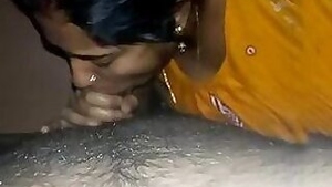 Experienced Desi woman in yellow dress brings XXX man to ejaculation