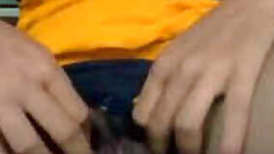 Fingers always help Indian girl to prepare hairy slit before sex