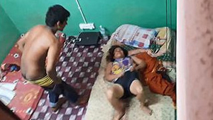 Secretly recorded video in Indian dormitory
