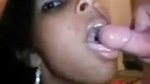 Indian girl loves giving hot blowjob to her lover