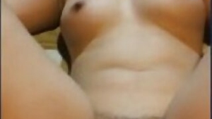 Desi cute indian girl fingering her pussy fingering bf very hard