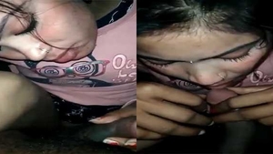 Desi bhabhi gives a blowjob to her lover on camera in HD