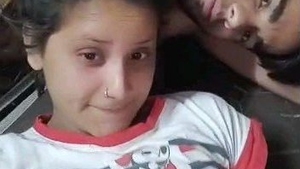 Experience the thrill of Hindi audio in this naughty couple's video