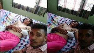 Exclusive photo shoot of a stunning Indian babe with her lover