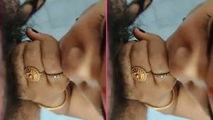 Boudi gets a blowjob and fucked in the bathroom