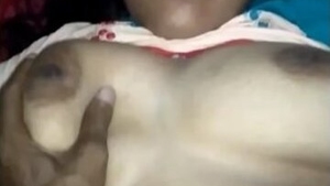 Married Indian woman engages in passionate nighttime sex