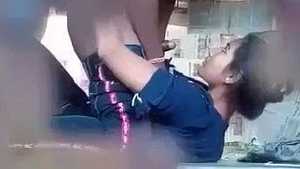 Real sex video of outdoor Valentine's Day sex in a bus stop