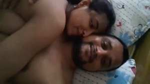 A video of an extramarital affair between a Desi wife and an office worker, filmed at home