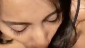 Beautiful Sexy Girl loves Sucking Dick With CumShot