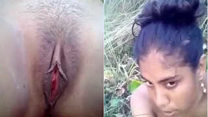 Amateur village girl goes nude for her lover in a video recording