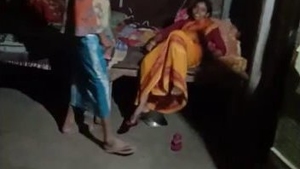 A young Indian woman enjoys intense sexual relations with a mature man