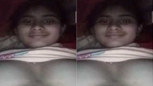 Exclusive video of Indian girl flaunting her boobs and pussy on Facebook