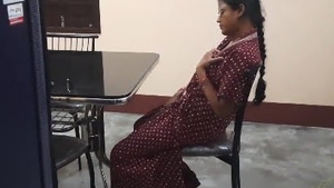 An Indian housewife has sex with her boyfriend's mother in the kitchen