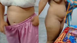 Desi wife's clothes after sex caught on camera