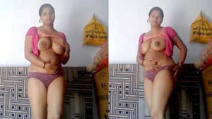 Desi wife bares her body in front of the camera
