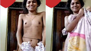 Exclusive video of Mallu girl's first time showing her body