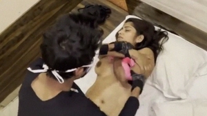 HD video of anonymous masked man having sex with Indian actress