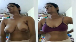 Indian girl flaunts her boobs in part 1 of the video